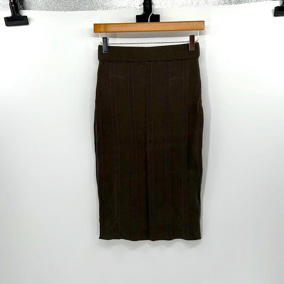 L'AGENCE Jessica Knit Midi Skirt - Juniper - XS - New with tags - Picture 1 of 6